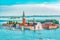 Panoramic view of Venice from the Campanile tower Island of Saint Giorgio MaggioreIsola di S. Giorgio Maggiore with San Giorgio