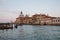 Panoramic view of Venice grand canal view with historical buildings