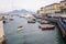 Panoramic view of Vesuvius from Naples port