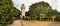 Panoramic view of the Victoria Tower placed next to the Town Arsenal at St Peter Port, Guernsey