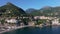 Panoramic view of Vietri sul Mare from Salerno, Italy,