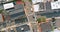 Panoramic view of view the height roofs small town of houses of Keyport Town in New Jersey US