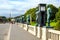 Panoramic view of Vigeland Park open air art exhibition area - Vigelandsparken - within Frogner Park complex in Oslo, Norway