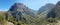 Panoramic view of Vikos Gorge in Epirus, northern Greece
