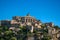 Panoramic view of the village of Gordes on top of a hill