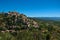 Panoramic view of the village of Gordes on top of a hill