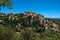 Panoramic view of the village of Gordes on top of a hill