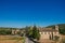 Panoramic view of the village of Lourmarin.