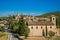 Panoramic view of the village of Lourmarin.