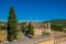 Panoramic view of the village of Lourmarin.