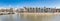 Panoramic view of Vina del Mar skyline at Estero River with Brunet Castle - Vina del Mar, Chile