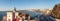 Panoramic view of Vina del Mar skyline with Wulff Castle - Vina del Mar, Chile