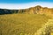 Panoramic view of volcanic crater on Mount Longonot  in Naivasha, Rift Valley, Kenya