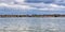 Panoramic View of Washington DC`s Cherry Blossoms on the Tidal Basin