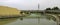 A panoramic view of water channel at Dandi Kutir Salt Mount Museum, Gandhinagar, Gujarat, India