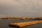 Panoramic view of the water and port of Odessa