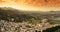 Panoramic view of the white village in Spain