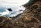 Panoramic view of wild Benijo beach, Tenerife