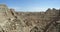 Panoramic View from the Windows in Badlands South Dakota