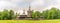 Panoramic view at the Wooden Church of St.Paraskeva from village Nova Polianka in Svidnik - Slovakia