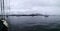 Panoramic view from yacht to the lagoon with other boats