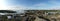 Panoramic view of Yellowknife in the Northwest Territories, Canada, in summer