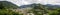 Panoramic view on Zunil, Quetzaltenango, Altiplano, Guatemala,