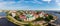 Panoramic views from height of Vyborg fortress