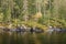 Panoramic views of the island of Valaam. The Northern part of lake Ladoga. Republic of Karelia. Russian Federation.