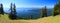 Panoramic Views of Pender Island, San Juan Islands, and Olympic Peninsula from Mount Warburton on Saturna Island, BC, Canada