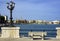 Panoramic views of the waterfront of Bari, Puglia - Italy