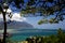 Panoramic Vista in Oahu, Hawaii, Palette of Tropical Blues and Greens