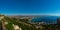 Panoramic Wide Angle View to the Cagliari and Poetto Beach