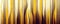 Panoramic wide scale abstract background with three dimensional waves, yellow, golden and brown wavy vertical lines