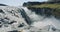 Panoramic wide view of powerful Dettifoss waterfall, Iceland, Europe