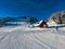 Panoramic winter view of the ski center Vysne Ruzbachy, north Slovakia