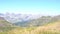 panoramical view of the spanish pyrenees in a windy day