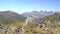 panoramical view of the spanish pyrenees in a windy day