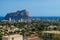 Panoramiv view of Calpe and Calpe Rock, Ifach, Costa Blanca, Spain