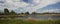 Panoramma.Hunting grounds.Lake, silence, noon, duck creek.