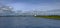 Panoranic view of Cardiff Bay looking from the Barrage.