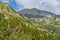 The panormic view of Vihren peak in Pirin