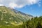 The panormic view of Vihren peak in Pirin