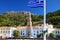 Panormitis Monastery in Symi island, in Greece