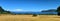 Panoroma view of a scenic bay of Lake Taupo, New Zealand