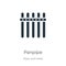 Panpipe icon vector. Trendy flat panpipe icon from music collection isolated on white background. Vector illustration can be used
