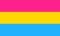 Pansexual pride flag. Symbol of LGBT community
