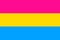 Pansexual standard movement lgbt, flat icon