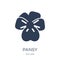 Pansy icon. Trendy flat vector Pansy icon on white background fr