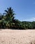 Pantai Pasir Panjang Long Sand Beach in a sunny day at Penang Island, Malaysia